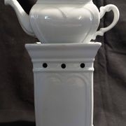 Tisanière en porcelaine blanche Paris complète