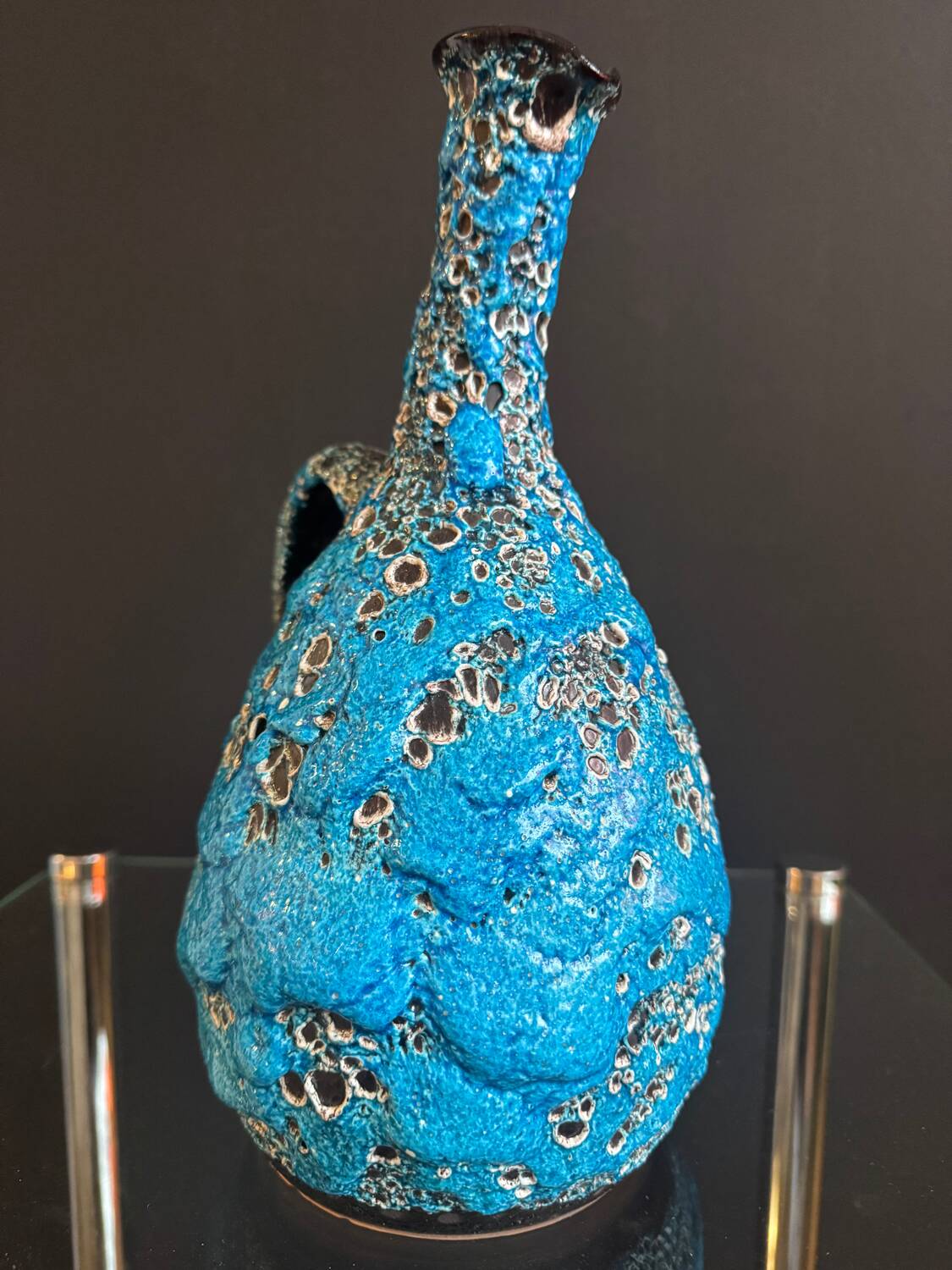 Ceramic cruche foam Vallauris 1960s