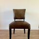 Lot de 4 chaises en cuir chesterfield salle à manger