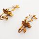 Pair of vintage gilt leaf sconces by Hans Kögl