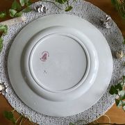 Antique serving platter in Saint-Amand earthenware (Nord)