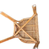 Pair of rattan chairs for outdoor indoor garden living room