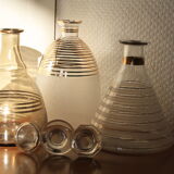 Decanters old set of 3
