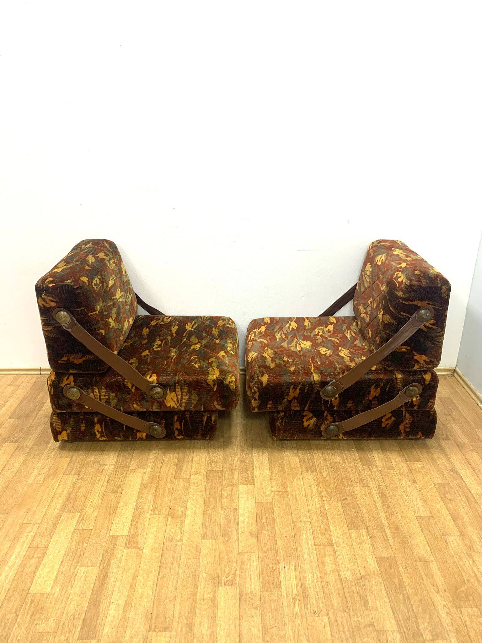 Fauteuils rétro, Tchécoslovaquie, années 1970 (lot de 2)