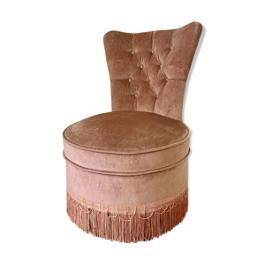 fauteuil crapaud rose