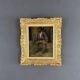 Portrait Oil on Wood, 20th Century
