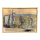 Original Swedish Oil on Canvas – “Abstract Landscape” by S. Hamlet – Dated 1960 – Vintage and Framed – 66 × 48 cm (26" × 18.9")