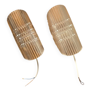 Paire d'appliques murales - plexiglass