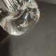Lampe sculpture moderniste en cristal signé Schneider Paris France