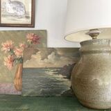 Oil on wood, early 20th century