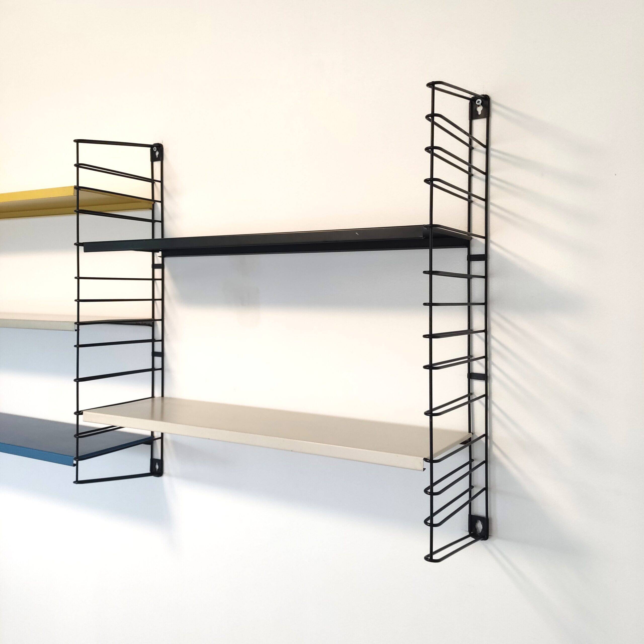 Tomado wall unit with metal shelves by Dekker – Tomado