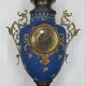 Garniture de cheminée Napoléon III en faïence Villeroy & Boch Mettlach