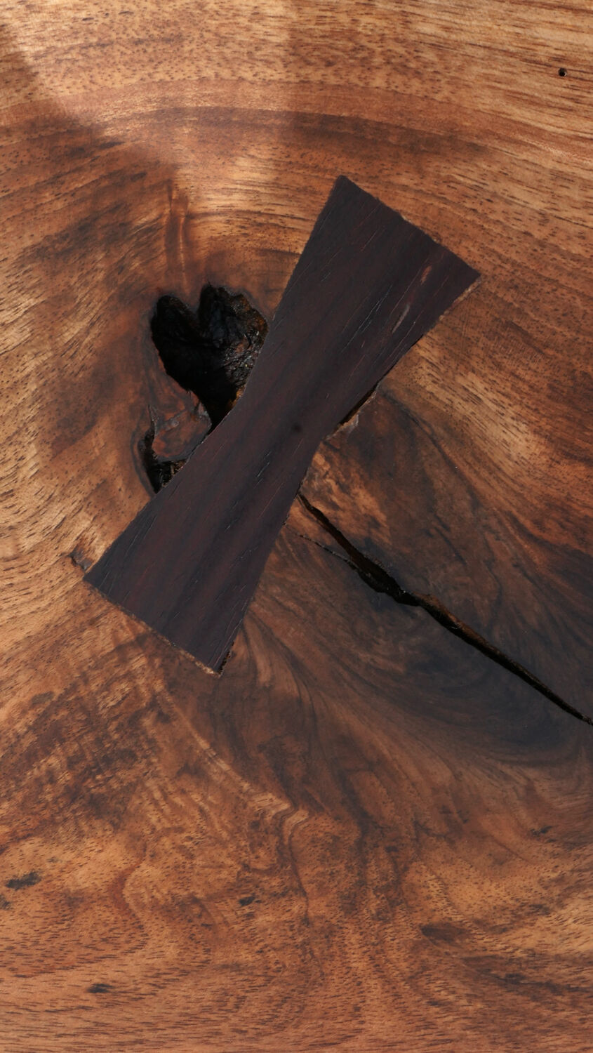 70s walnut coffee table