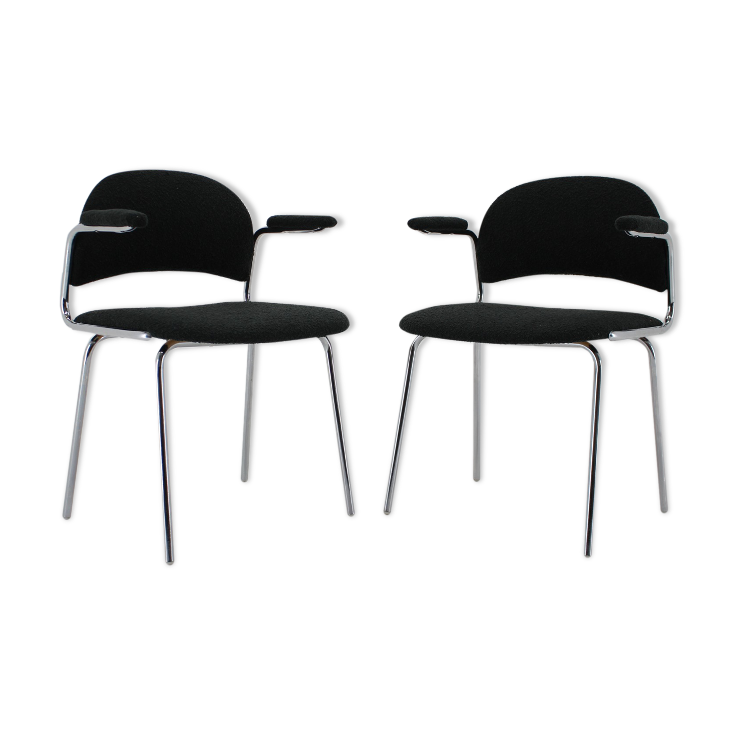 Fauteuils tubulaires design des années 1970, Tchécoslovaquie