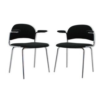 1970s Tubular Design Armchairs, Czechoslovakia