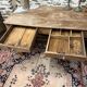 Superb antique patinated counter