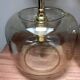 Pair of vintage smoked glass wall lights