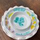 Vallauris ceramic corolla butter dish