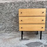 Commode vintage pieds metal