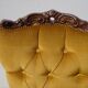 Golden yellow velvet armchairs