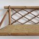 Pair of rattan shelves, 1950s/60s