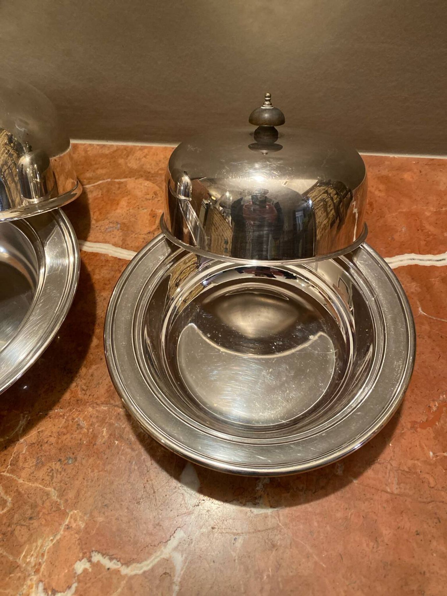 Jolie set de deux anciennes cloches à caviar