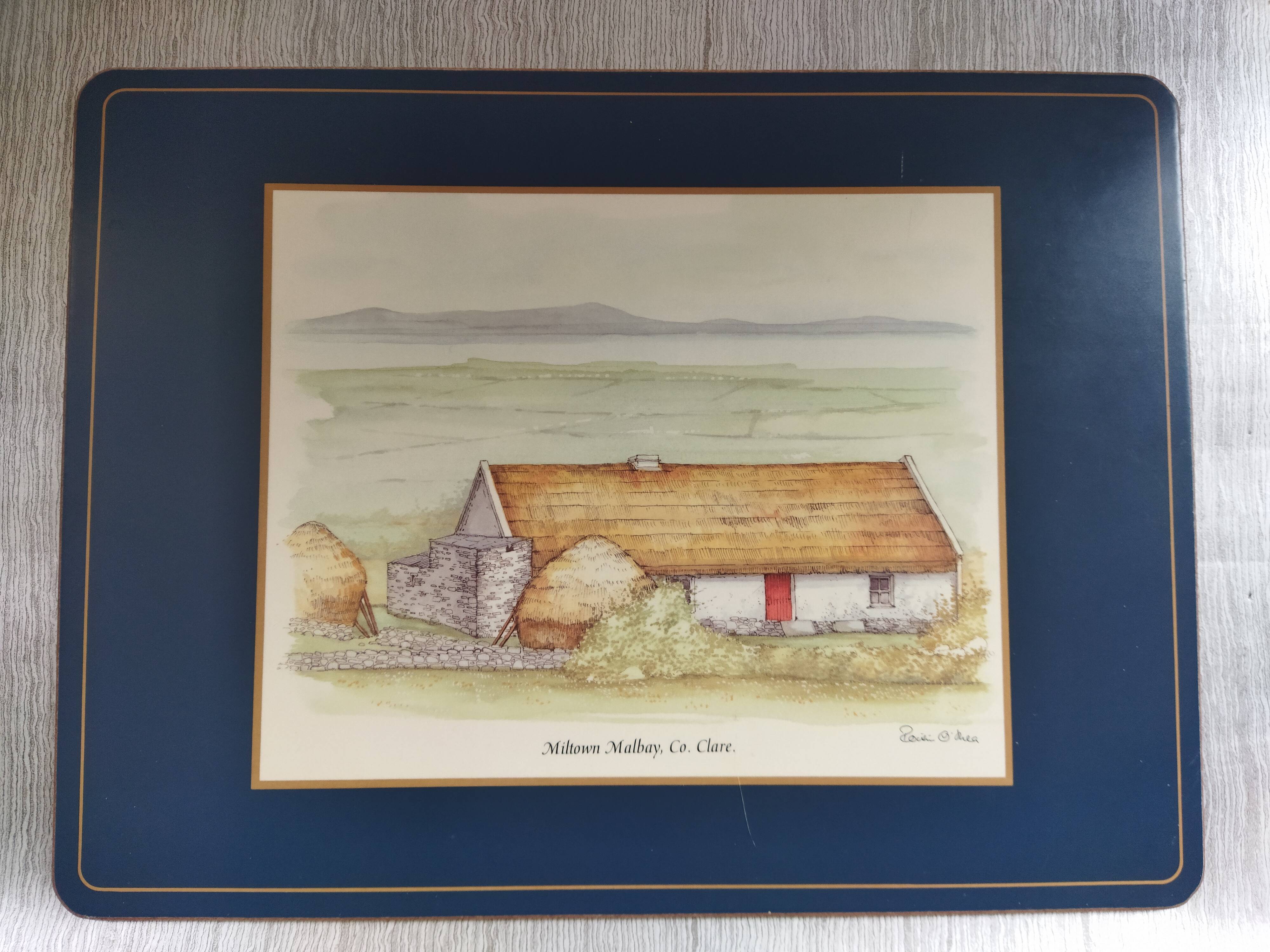 Placemats "Traditional houses of Ireland"