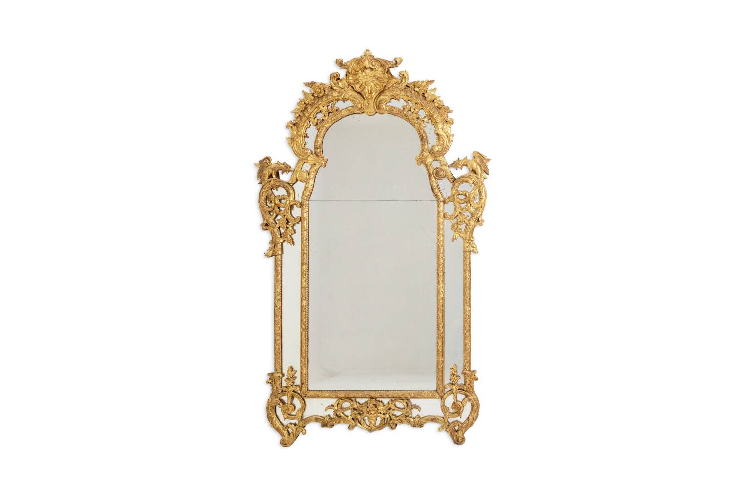Mayfair. Large Regency-style glazing bead mirror. 20th century.
