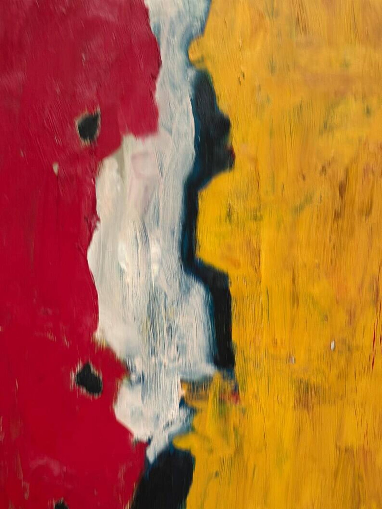 Large original Danish oil painting - "The Couple" by Max Bilde (1919-2011) - Signed 1968 - Framed - 94 × 75 cm (37" × 29.5")