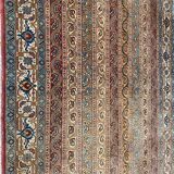 Tapis ancien d’orient persan de Ghoom fait main 142x205 cm