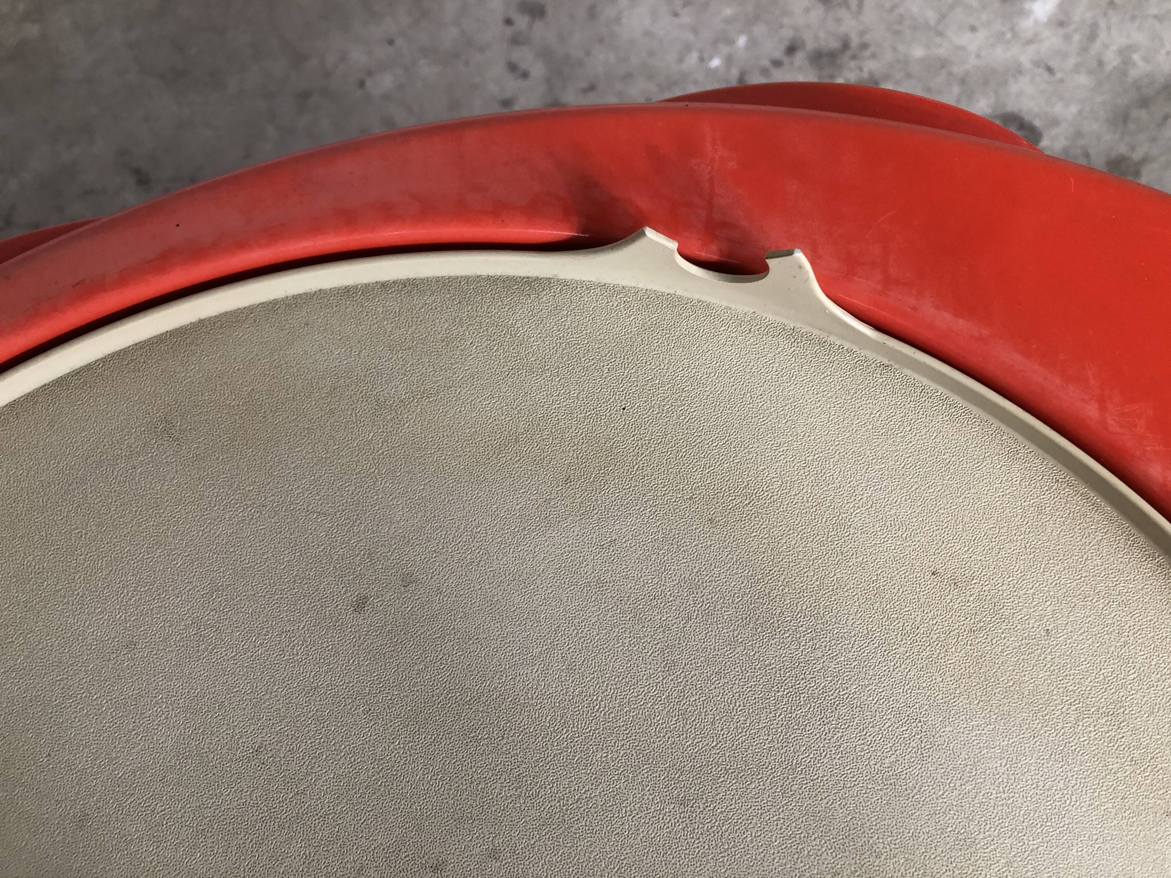 Orange rotobar coffee table design 60/70