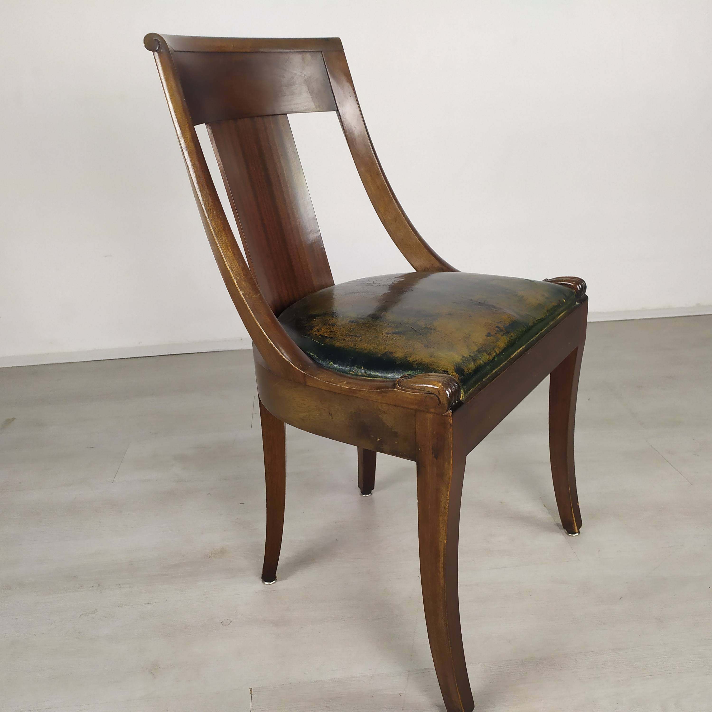 Empire-style desk and chairs