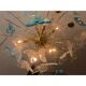 Italian Sputnik Butterfly Chandelier in Murano Glass, Venini Style