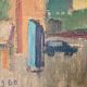 Swedish Modernism oil  landscape by I. Broberg