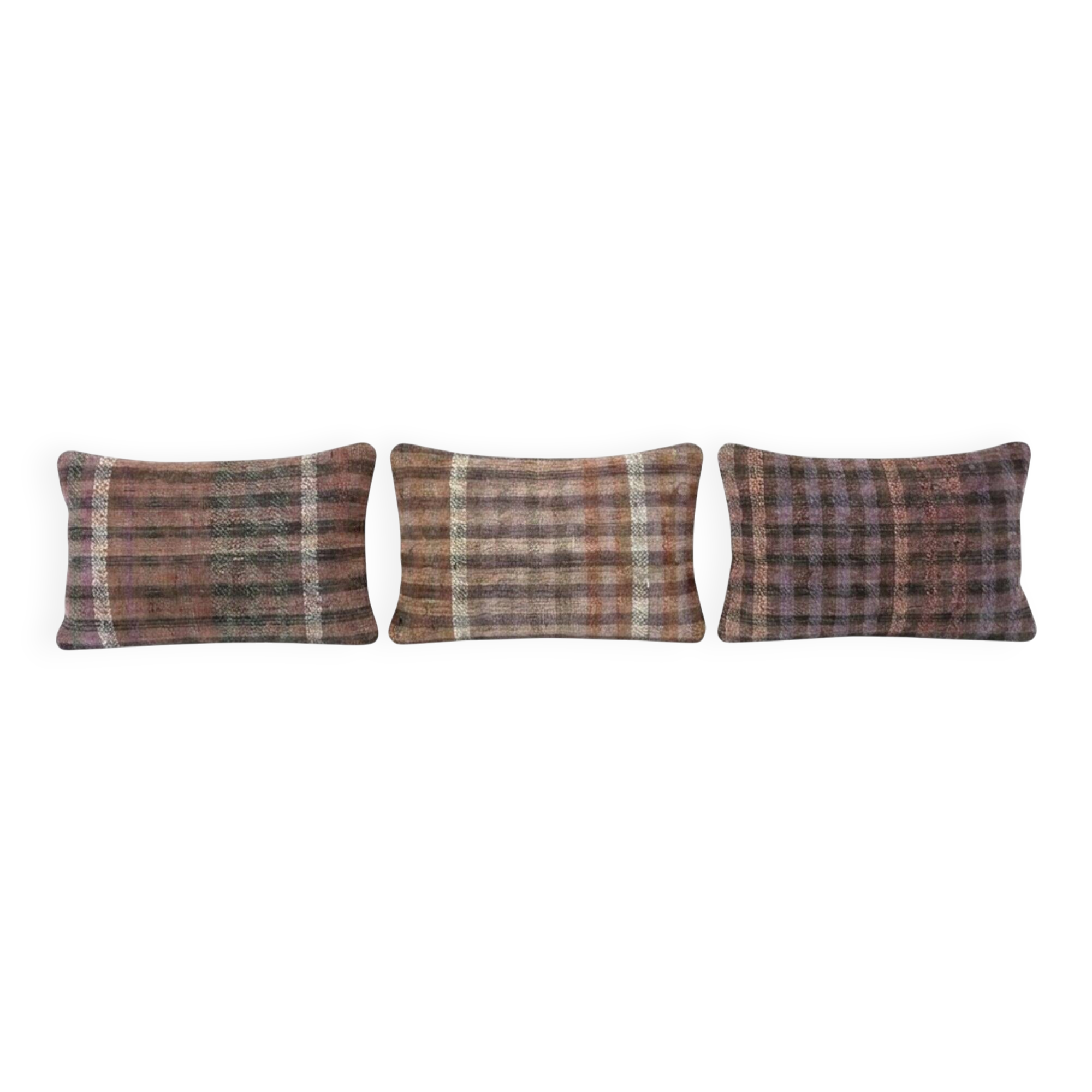 Set of 3 vintage kilim cushion covers 41x61 cm
