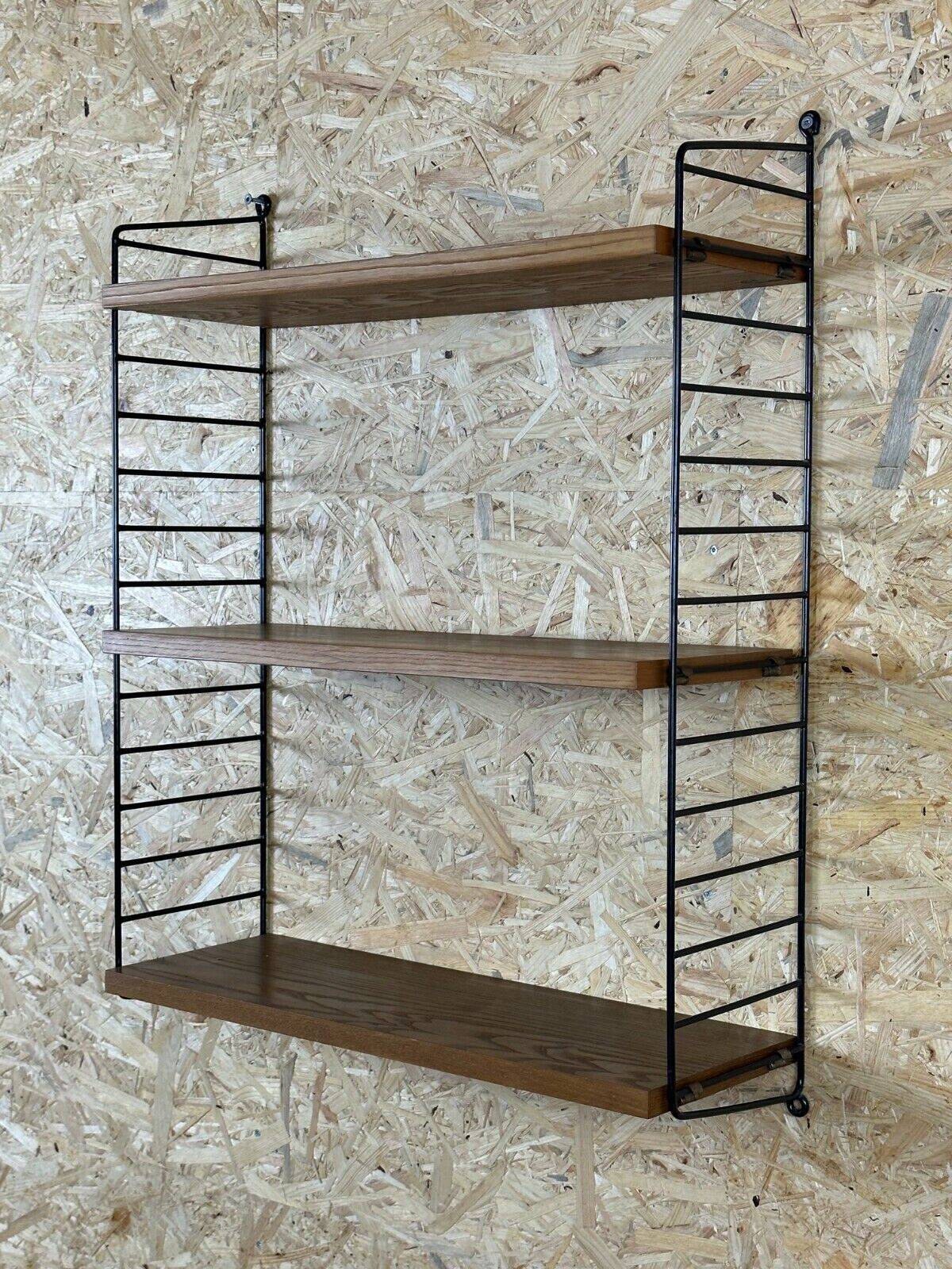 60s-70s Oak String Shelf Module by Kajsa & Nils “Nisse” Strinning Sweden