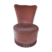 Fauteuil ancien en velour
