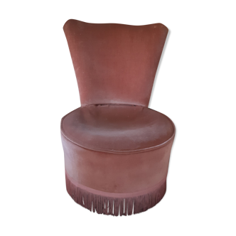 Fauteuil ancien en velour