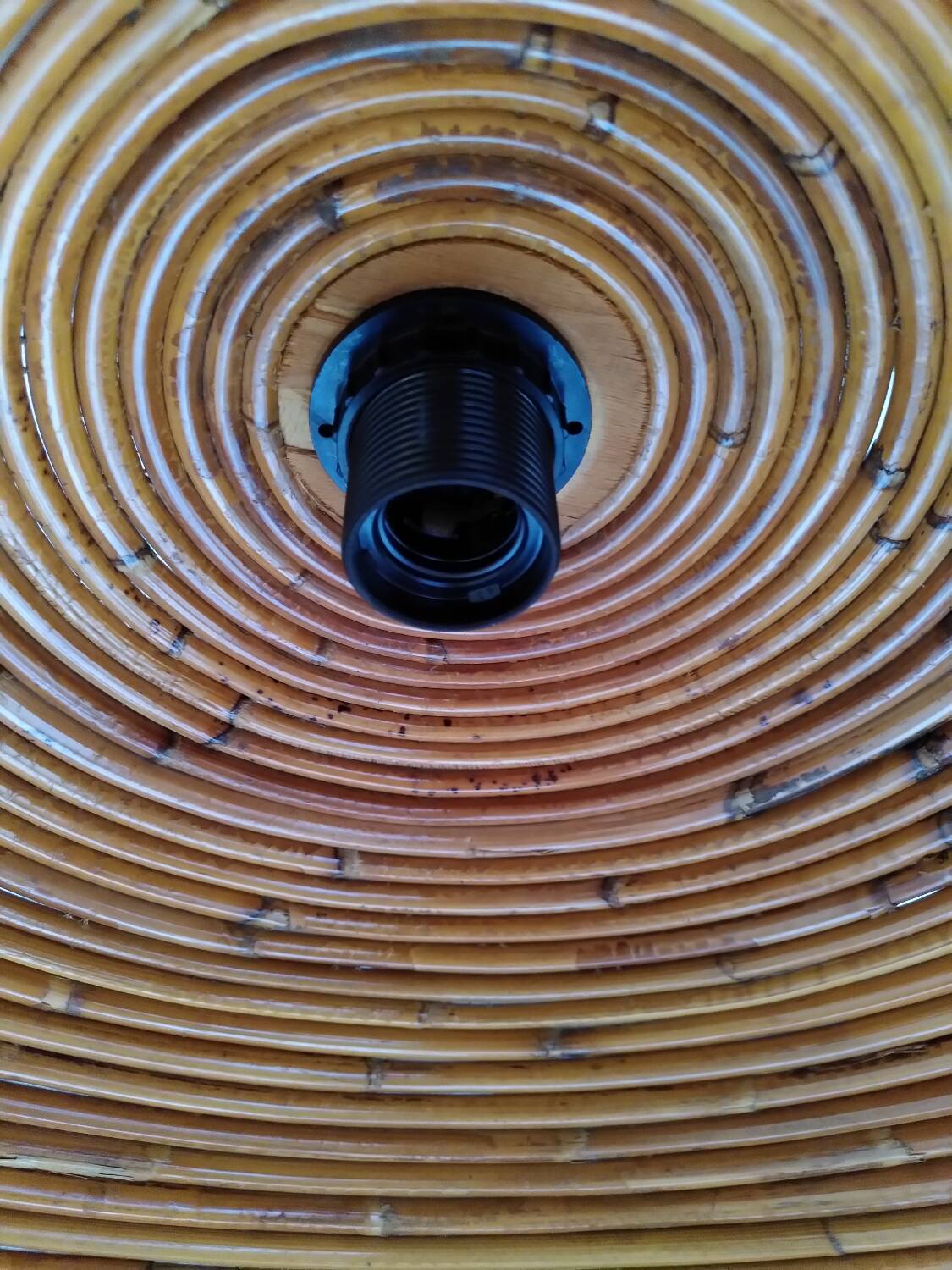 Rattan pendant light, Italy