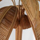 Lampadaire « palmier/cocotier » en rotin