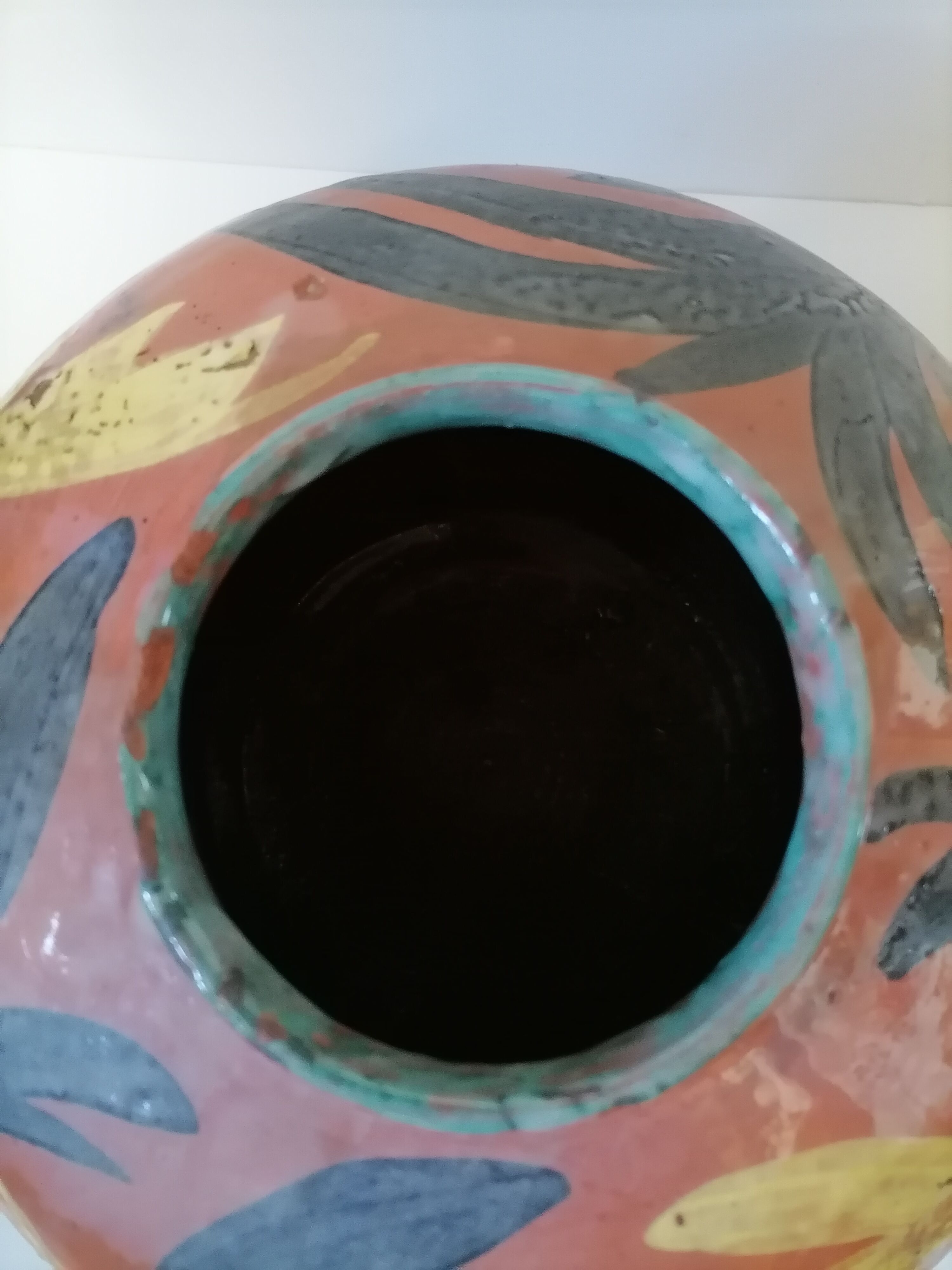 ceramic ball vase