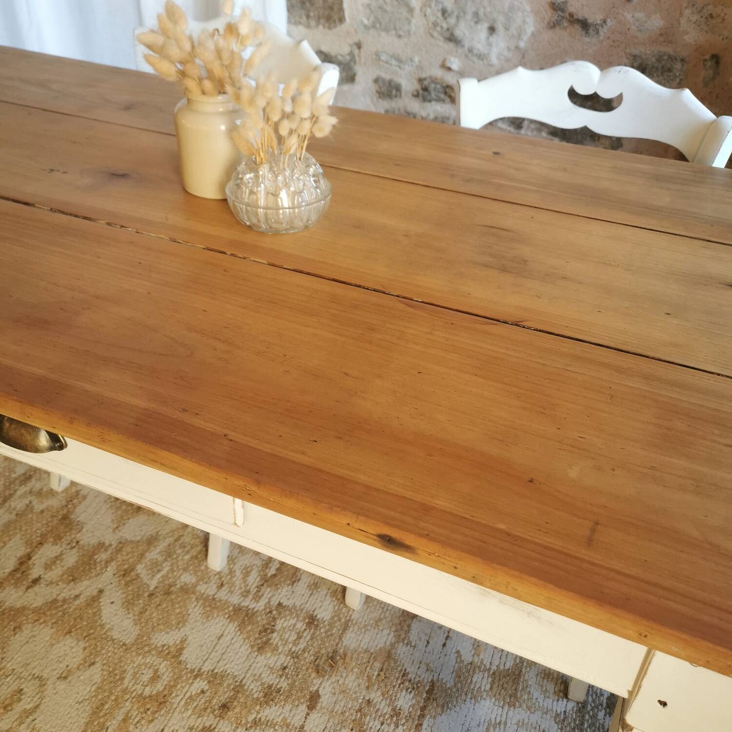 Antique Farmhouse Table, Fully Restored