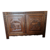 carved wooden wardrobe door