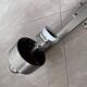 XXL big chrome and milk glass Bauhaus / functionalist wall lamp - 1930s