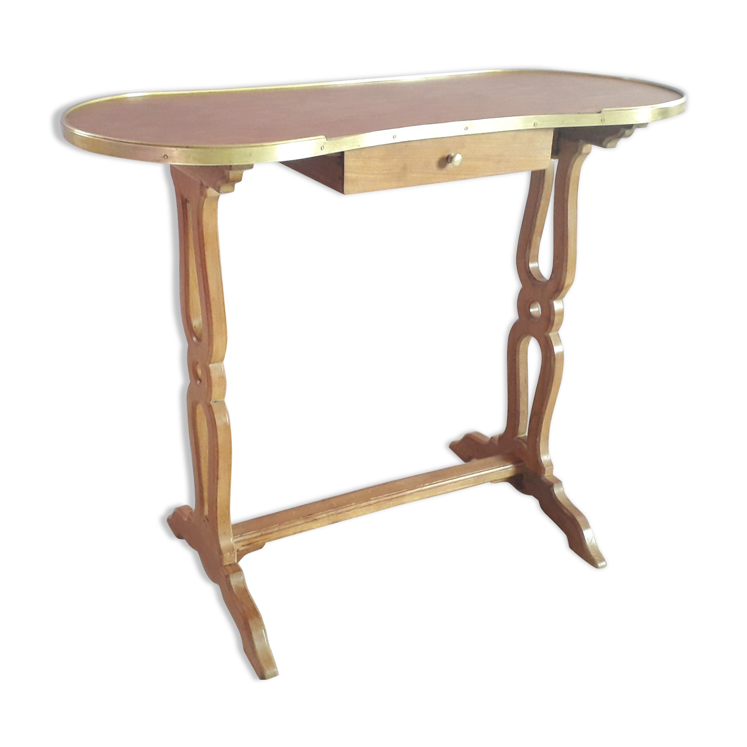 Early 20th century kidney side table