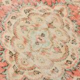 5x8 Turkish Pale Red & Cream Vintage Rug, 147x243Cm