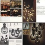 Large Maxi Bulb pendant light by Frank Ligtelijn for Raak, Netherlands 60's