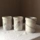 Vase ou pot en marbre blanc