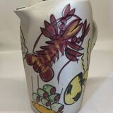 Vintage Spanish Sangria Pitcher Jug with Lobster Decor
