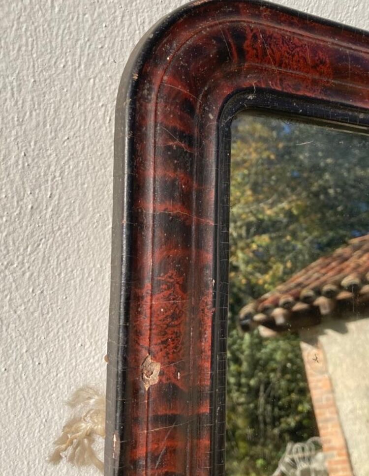 Louis Philippe mirror in old wood